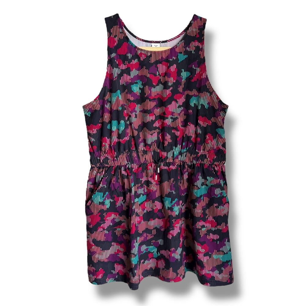 Xersion Girls Activewear Dress‎ Size 2XL 20.5 Plus Size Colorful Camo Pink Green